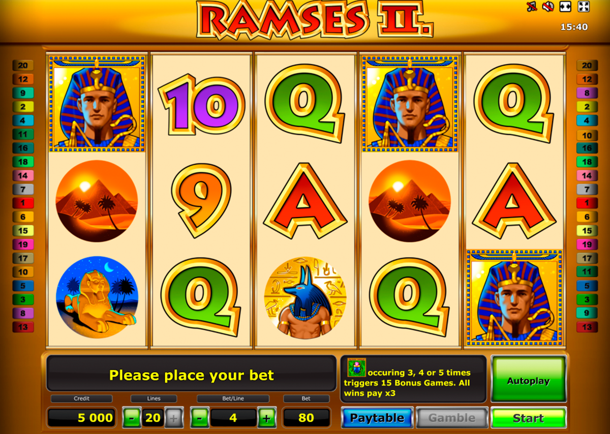 Slot machines online ramses ii